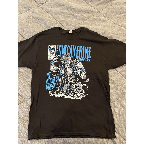 Hanes Other - New NWOT Brian Cage Wolverine Shirt LARGE‎ L AEW ROH TNA WWE